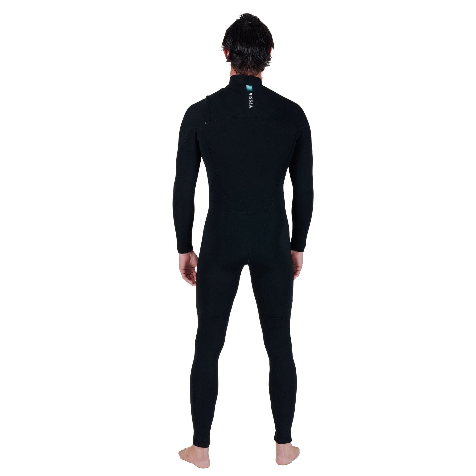 Long John Vissla Seven Seas 4/3 Chest Zip Black
