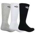 Meia Converse Skate Star Kit com 3 Pares Black White Grey