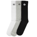 Meia Converse Skate Star Kit com 3 Pares Black White Grey