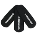 Meia Converse Star Chevron Kit com 3 Pares Invisible Black
