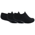 Meia Converse Star Chevron Kit com 3 Pares Invisible Black