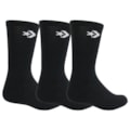 Meia Converse Star Chevron Kit com 3 Pares Medium Black
