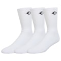 Meia Converse Star Chevron Kit com 3 Pares Medium White