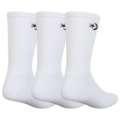 Meia Converse Star Chevron Kit com 3 Pares Medium White