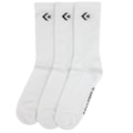 Meia Converse Star Chevron Kit com 3 Pares Medium White