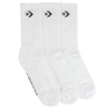 Meia Converse Star Chevron Kit com 3 Pares Medium White