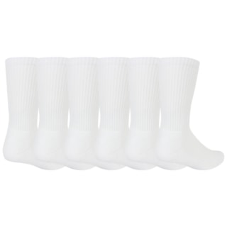 Meia New Era Crew Kit com 6 Pares White Importada