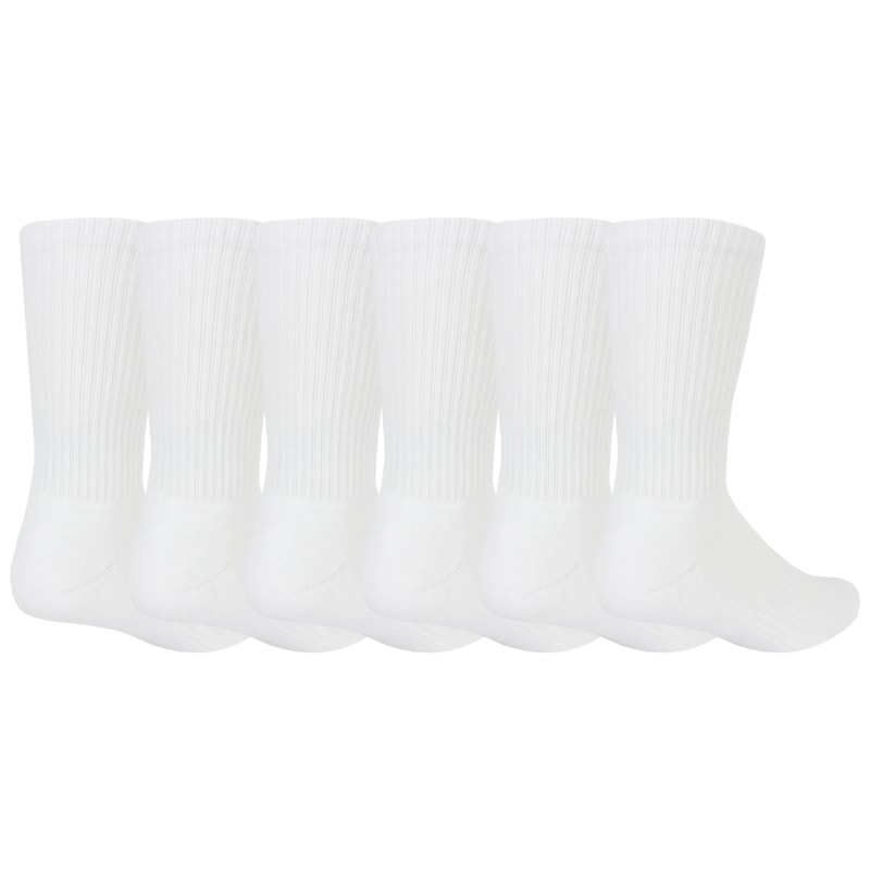 Meia New Era Crew Kit com 6 Pares White Importada