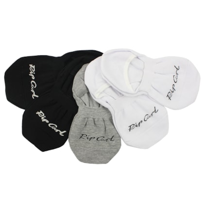 Meia Rip Curl Invisible Socks Feminino 5 Pares