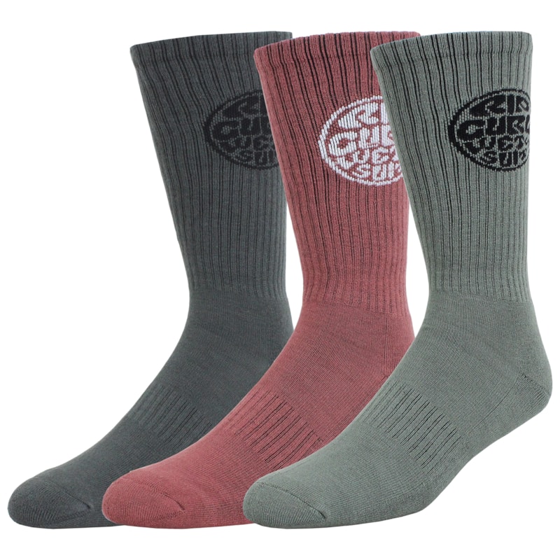 Meia Rip Curl Wetty Crew Kit com 3 Pares Importada