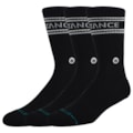 Meia Stance Basic 3 Black Kit com 3 Pares