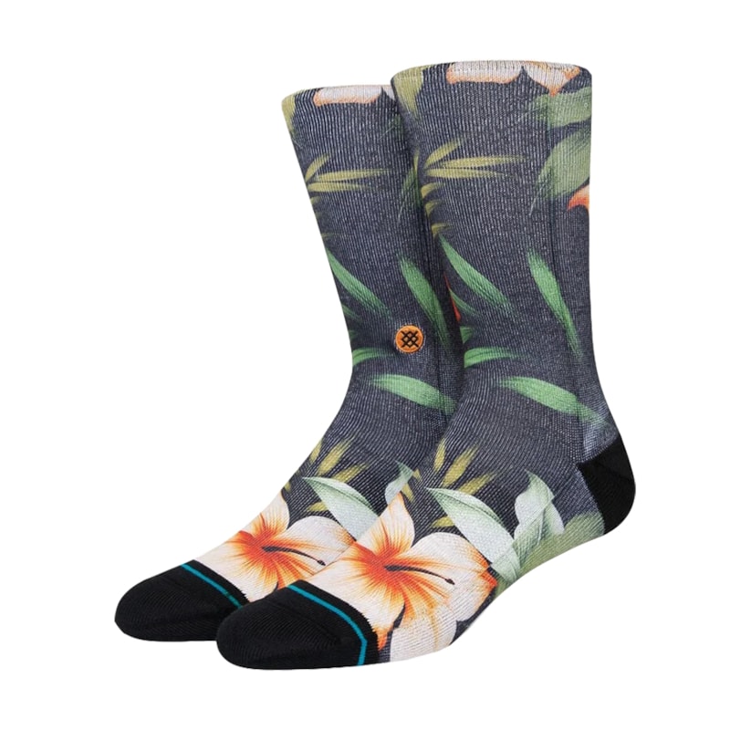 Meia Stance Cabana Crew Washed Black