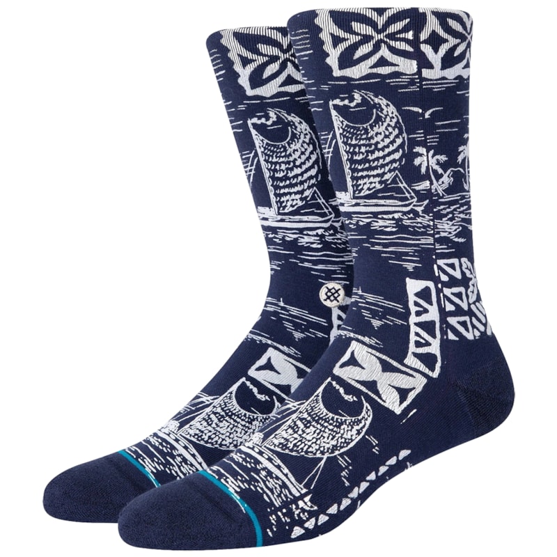 Meia Stance Hawaii Pattern Blue
