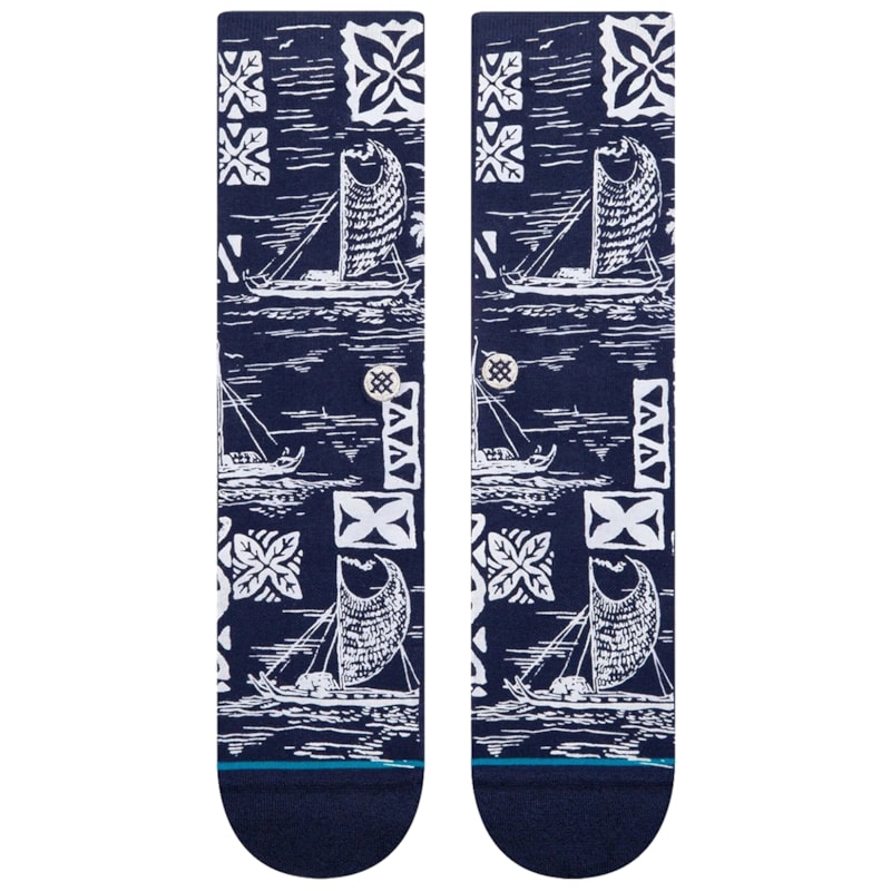 Meia Stance Hawaii Pattern Blue