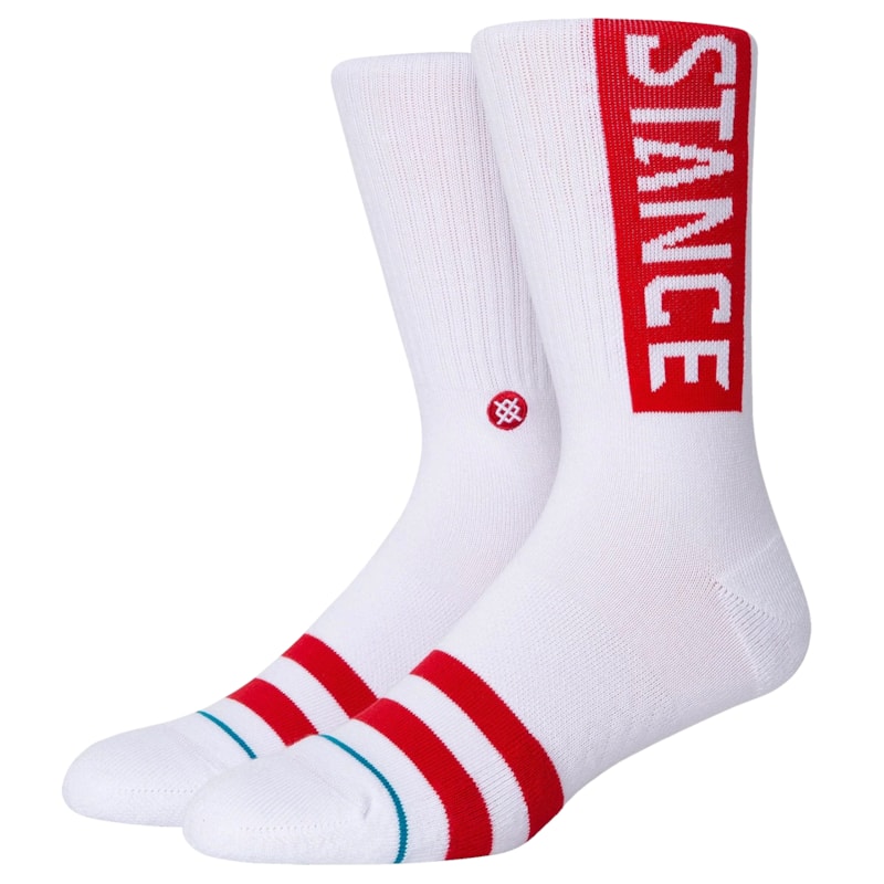 Meia Stance OG White Red