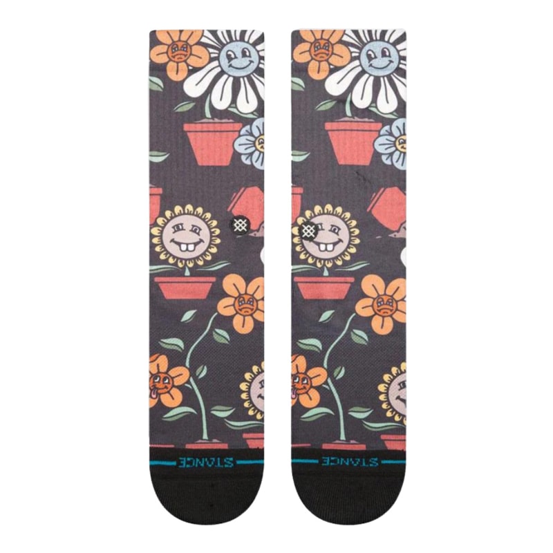 Meia Stance Planted Crew Black
