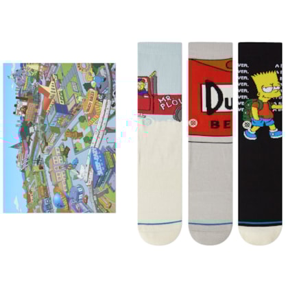 Meia Stance The Simpsons Box Set Kit com 3 Pares