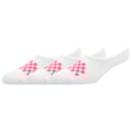Meia Vans Classic Canoodles White Pink Kit com 3 Pares