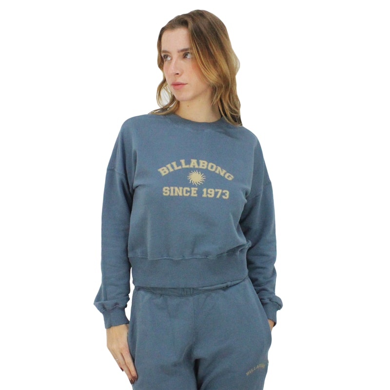 Moletom Billabong Heritage Crew Blue