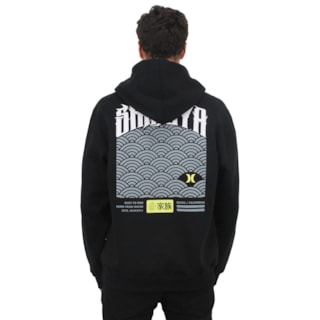 Moletom Canguru Hurley x Shibuya Escama Black