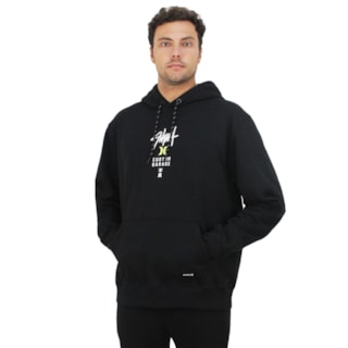 Moletom Canguru Hurley x Shibuya Signature Block Party Black