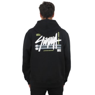 Moletom Canguru Hurley x Shibuya Signature Block Party Black