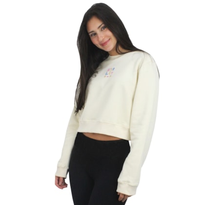Moletom Hurley Flower Off White