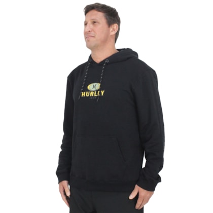 Moletom Hurley Retro Waves Preto
