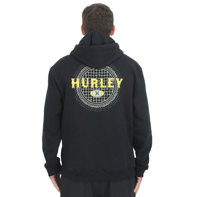 Moletom Hurley Retro Waves Preto