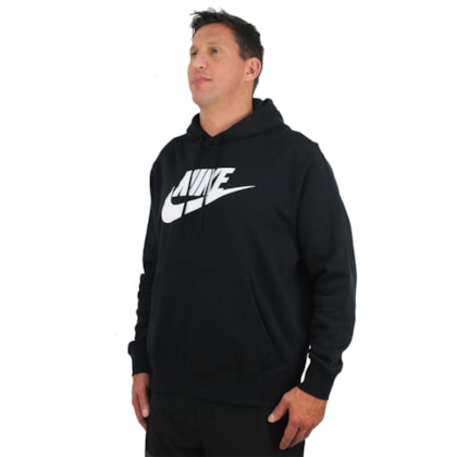 Moletom Nike Club Fleece Black Moletom Nike Club Fleece Black