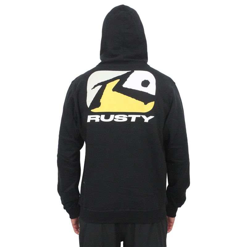 Moletom Rusty Canguru Phenom Preto