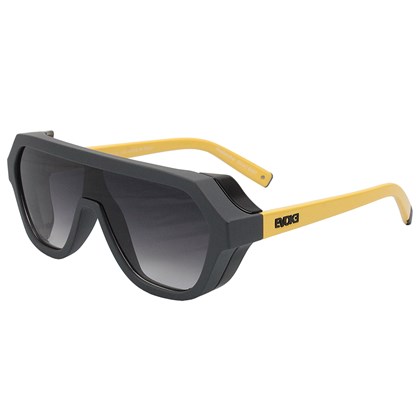 Óculos de Sol Evoke Avalanche Dive GJ01 Gray Matte Black Shine Lemon Gray Gradiente