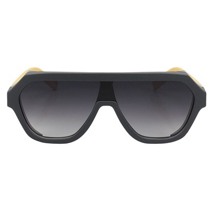 Óculos de Sol Evoke Avalanche Dive GJ01 Gray Matte Black Shine Lemon Gray Gradiente