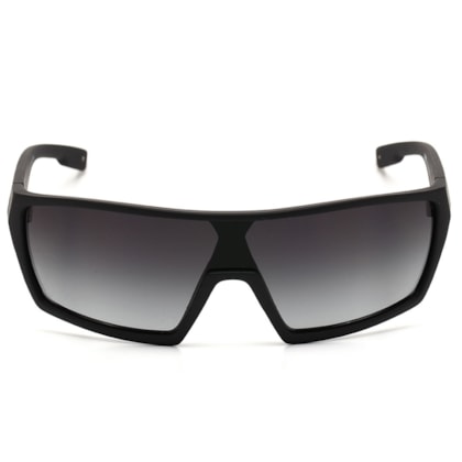 Óculos De Sol Evoke Bionic Beta Black Shine Silver Gray Degradê