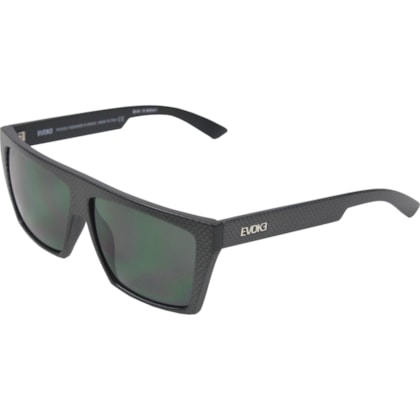 Óculos De Sol Evoke EVK 15 Black Signs Silver Green Total Óculos De Sol Evoke EVK 15 Black Signs Silver Green Total
