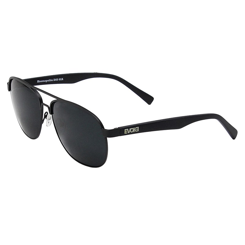 Óculos de Sol Evoke Kosmopolite DS5 02A Matte Black Silver Gray