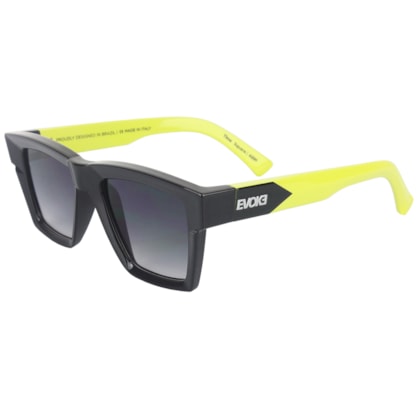 Óculos de Sol Evoke Time Square AE01 Black Lemon Silver Gray Gradient