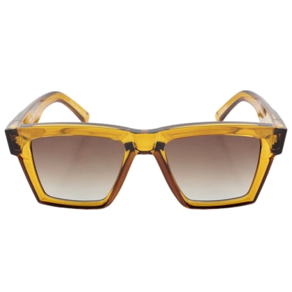 Óculos de Sol Evoke Time Square Yago Dora YD01 Crystal Ambar Caramel Brown Gradient