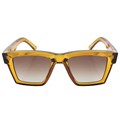 Óculos de Sol Evoke Time Square Yago Dora YD01 Crystal Ambar Caramel Brown Gradient