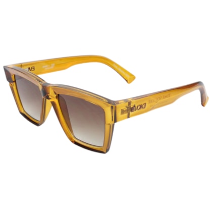 Óculos de Sol Evoke Time Square Yago Dora YD01 Crystal Ambar Caramel Brown Gradient