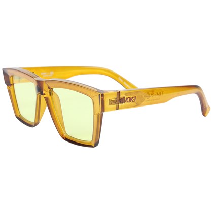 Óculos de Sol Evoke Time Square Yago Dora YD02 Crystal Ambar Caramel Yellow Total