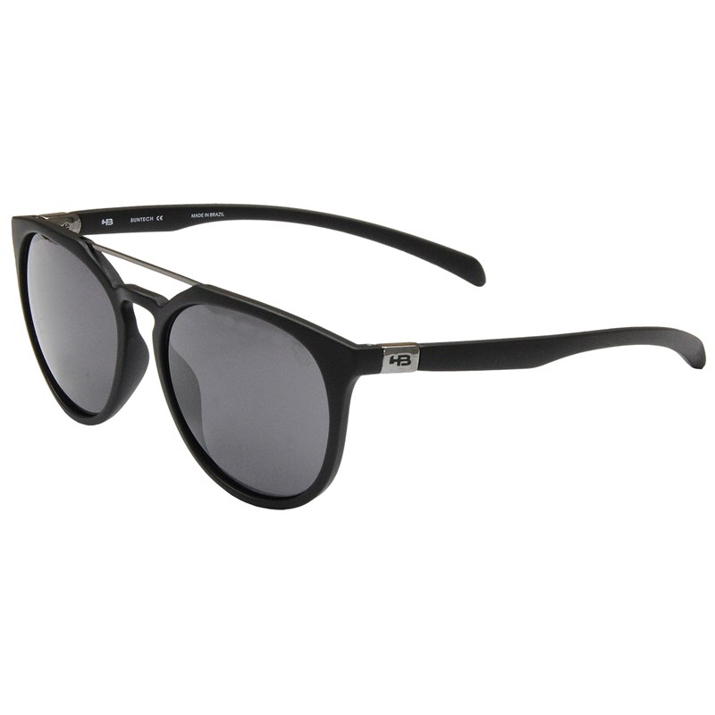 Óculos de Sol HB Burnie Matte Black Gray Lenses
