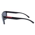 Óculos de Sol HB Underground Gloss Black Dark Red Gray Lenses