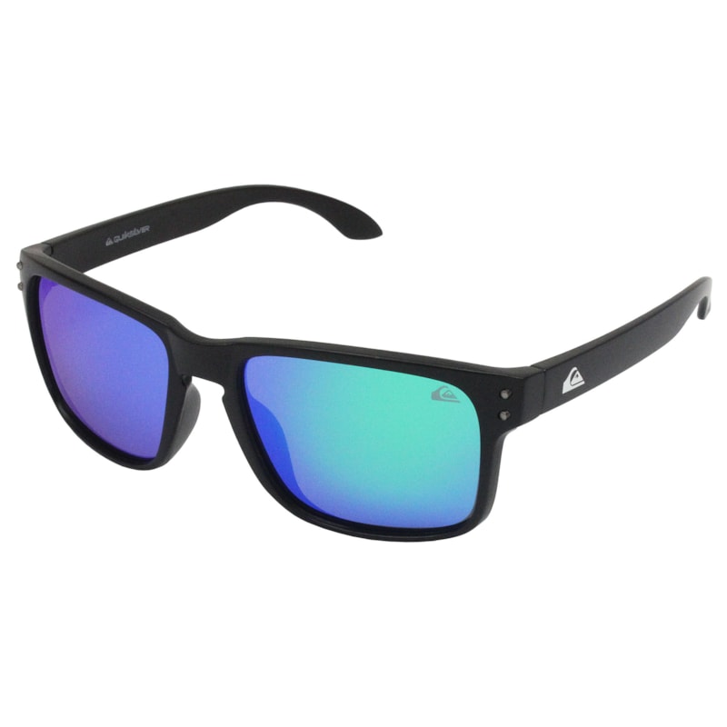 Óculos de Sol Quiksilver Biarritiz Preto Verde Espelhado