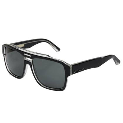 Óculos de Sol Quiksilver Parker Shiny Black Grey Óculos de Sol Quiksilver Parker Shiny Black Grey