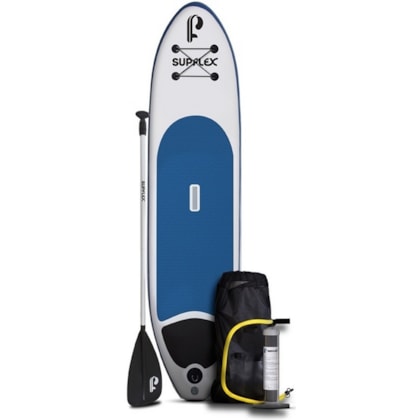 PRANCHA DE STAND UP PADDLE INFLÁVEL SUPFLEX STANDARD 10 AZUL E BRANCA PRANCHA DE STAND UP PADDLE INFLÁVEL SUPFLEX STANDARD 10 AZUL E BRANCA