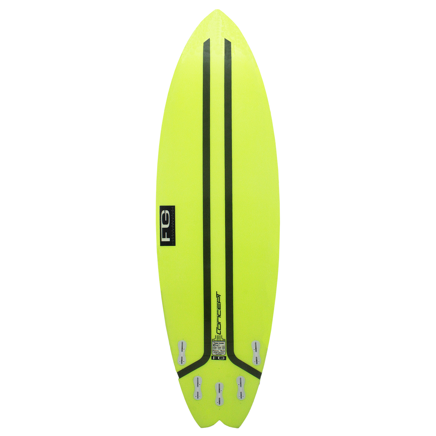 Prancha de Surf Concept FG Twin Tuare 5´11 Amarela