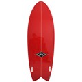 Prancha de Surf MSD Surfboards Fish Retrô Biquilha 5.10