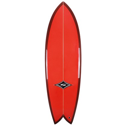 Prancha de Surf MSD Surfboards Twin Fish Retrô Biquilha 5.11