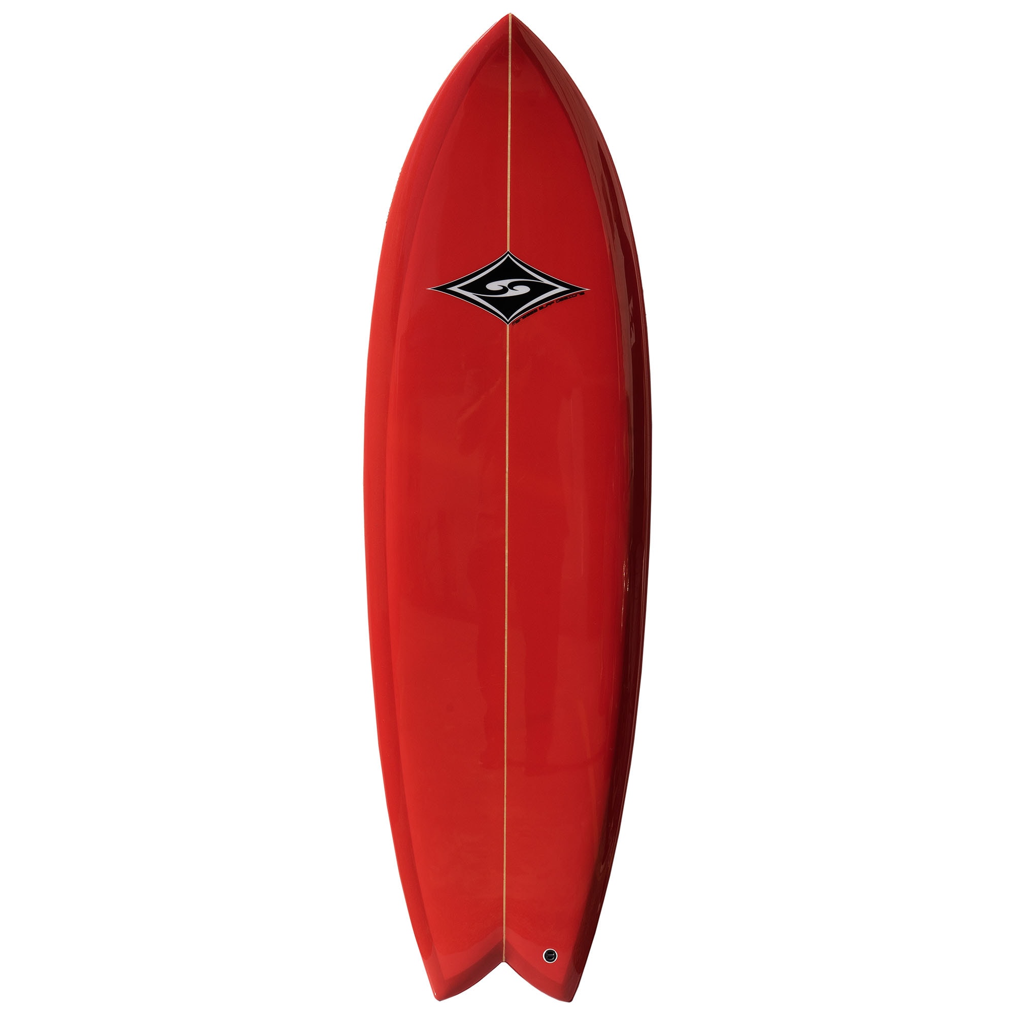 Prancha de Surf MSD Surfboards Twin Fish Retrô Biquilha 5.11